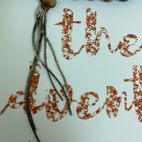 🦊Gorgeous handmade natural stone,silver necklace - Picture 4 of 5